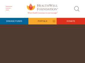 'healthwellfoundation.org' screenshot