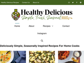 'healthy-delicious.com' screenshot