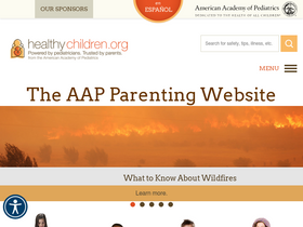 'healthychildren.org' screenshot