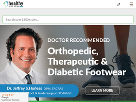 'healthyfeetstore.com' screenshot