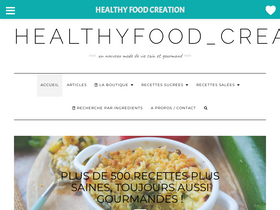 'healthyfoodcreation.fr' screenshot