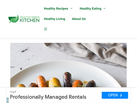 'healthygreenkitchen.com' screenshot