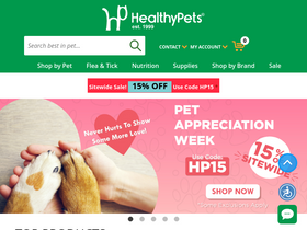 'healthypets.com' screenshot