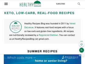 'healthyrecipesblogs.com' screenshot