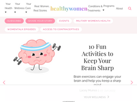 'healthywomen.org' screenshot