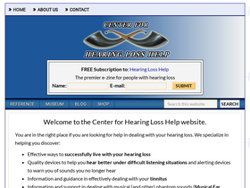 'hearinglosshelp.com' screenshot