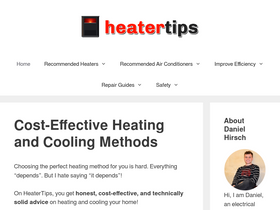 'heatertips.com' screenshot
