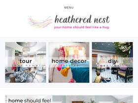 'heatherednest.com' screenshot