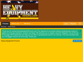 'heavyequipmentforums.com' screenshot