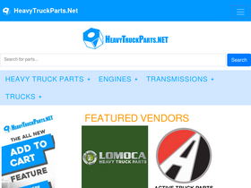 'heavytruckparts.net' screenshot