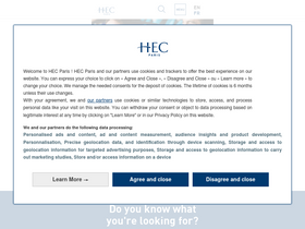 'hec.fr' screenshot