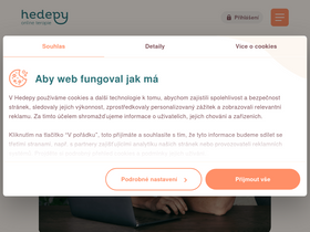 'hedepy.cz' screenshot