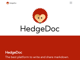 'hedgedoc.org' screenshot