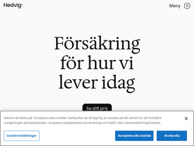 'hedvig.com' screenshot