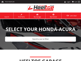 'heeltoeauto.com' screenshot