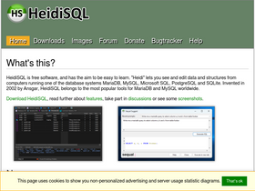 'heidisql.com' screenshot