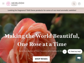 'heirloomroses.com' screenshot