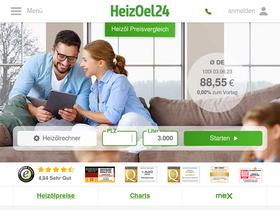 'heizoel24.de' screenshot