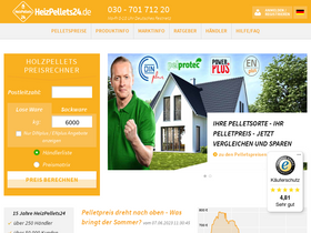'heizpellets24.de' screenshot
