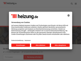 'heizung.de' screenshot