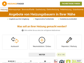 'heizungsfinder.de' screenshot