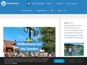 'hejsweden.com' screenshot