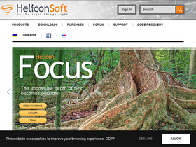 'heliconsoft.com' screenshot