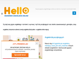'helloangielski.pl' screenshot