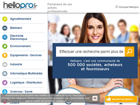 'hellopro.fr' screenshot