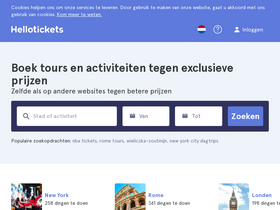 'hellotickets.nl' screenshot