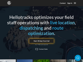 'hellotracks.com' screenshot