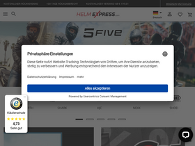 'helmexpress.com' screenshot