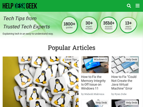 'helpdeskgeek.com' screenshot