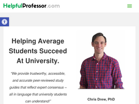 'helpfulprofessor.com' screenshot