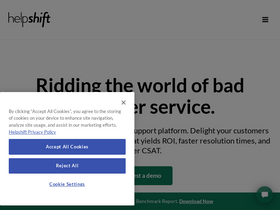 'helpshift.com' screenshot