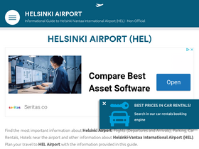 'helsinki-airport.com' screenshot