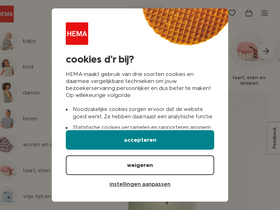 'hema.nl' screenshot