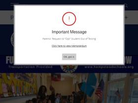 'hempsteadschools.org' screenshot