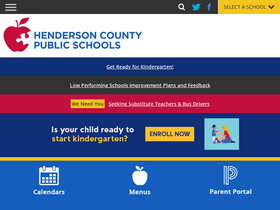 'hendersoncountypublicschoolsnc.org' screenshot