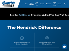 'hendrickcars.com' screenshot