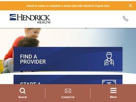 'hendrickhealth.org' screenshot