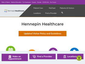 'hennepinhealthcare.org' screenshot