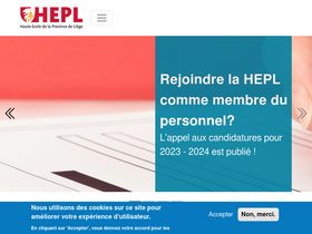 'hepl.be' screenshot