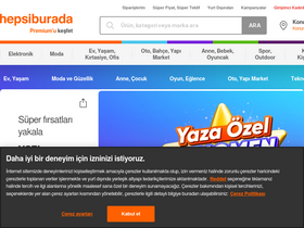 'hepsiburada.com' screenshot