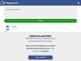 'hepsievcil.com' screenshot