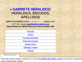 'heraldico.com' screenshot