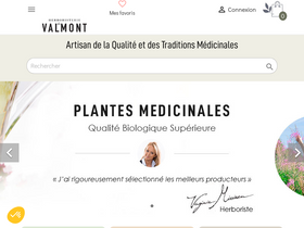 'herboristerieduvalmont.com' screenshot