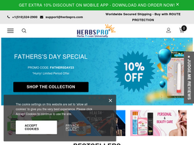 'herbspro.com' screenshot