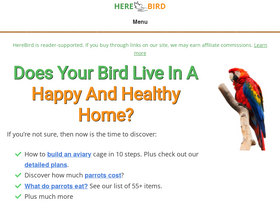 'herebird.com' screenshot