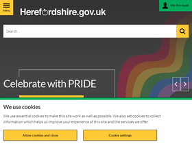 'herefordshire.gov.uk' screenshot